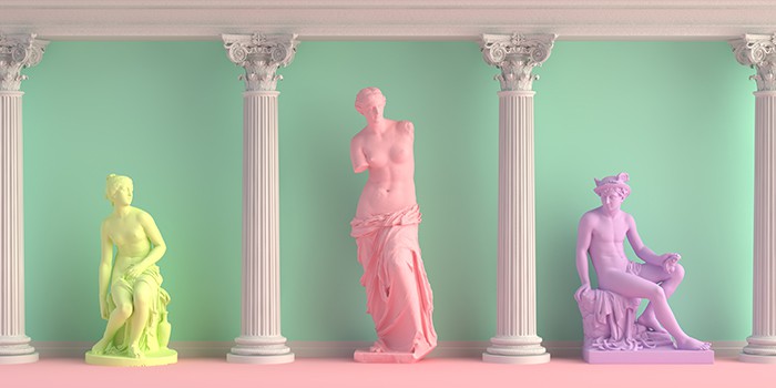 Pink Candle Meaning and Magic - Venus statue