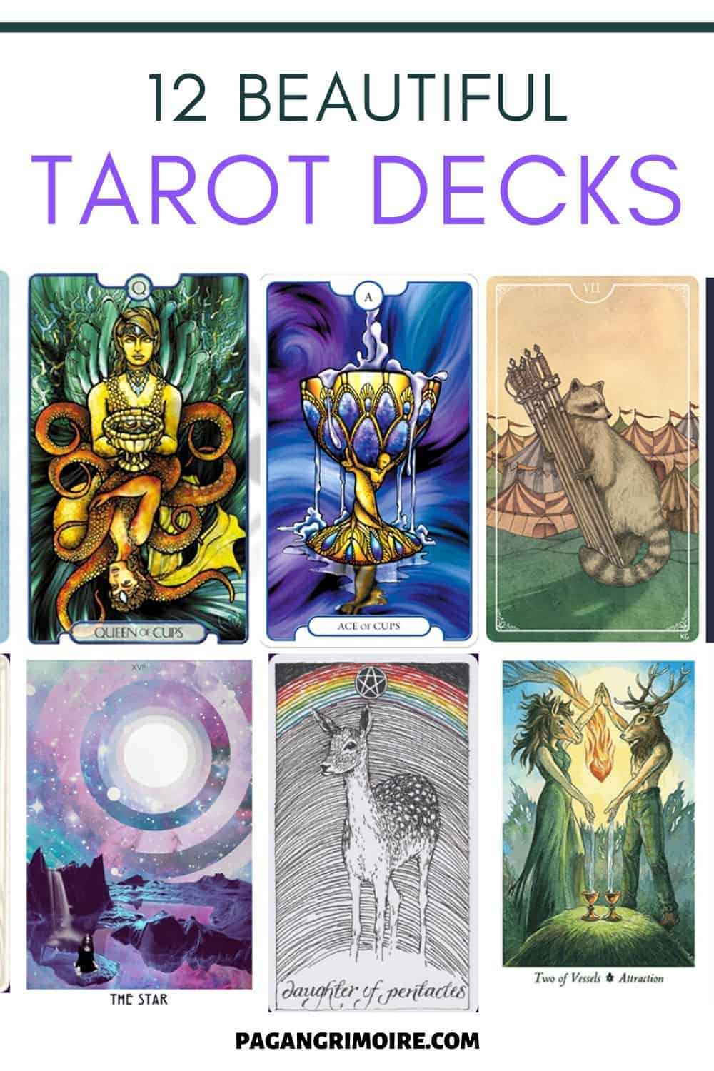 12 Beautiful Tarot Decks for Divination The Pagan Grimoire