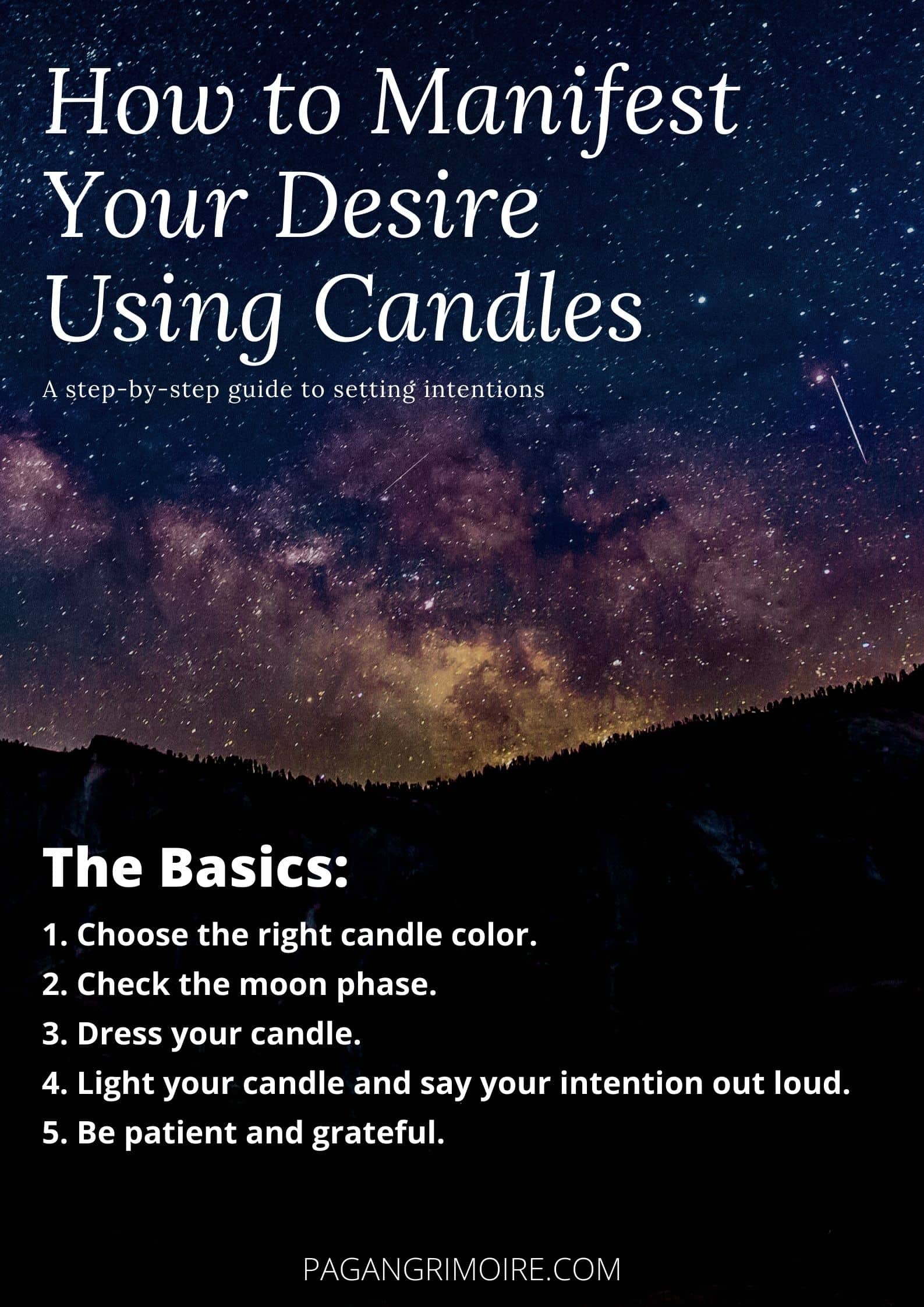 Candle Magic for Manifestation - Pin