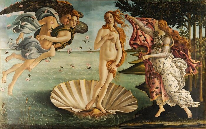 Green Candle Meaning - The Birth of Venus by Botticelli