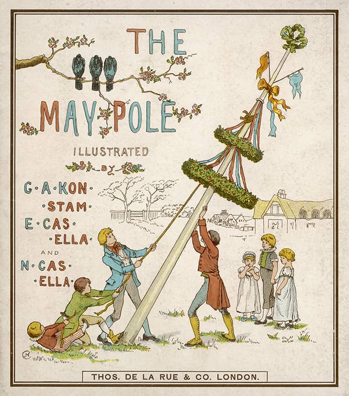 What Is Beltane - Maypole Illustration
