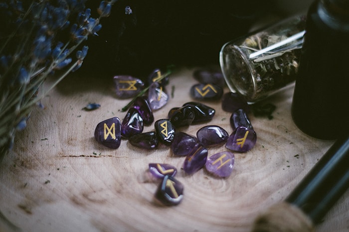 Signs You're Dating a Witch - purple runes