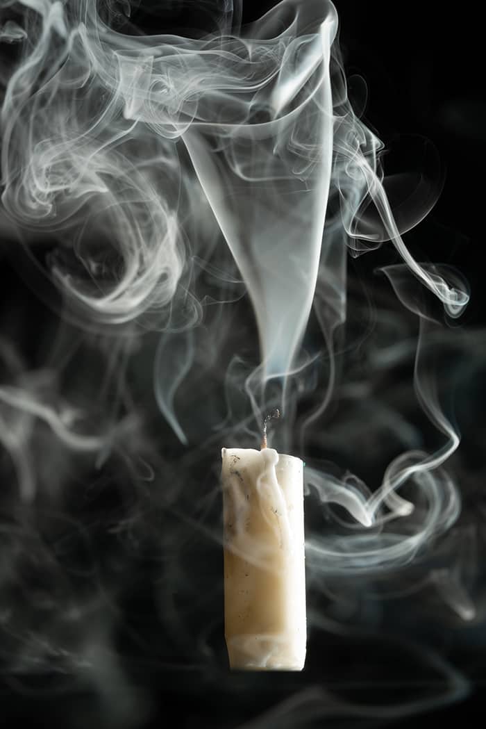 Candle Signs and Flame Meanings - White Smoke