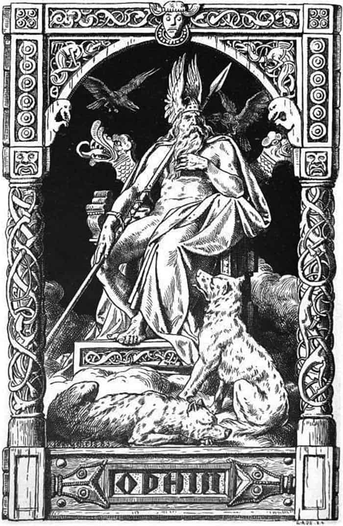 Odin the Viking God Prepares for War