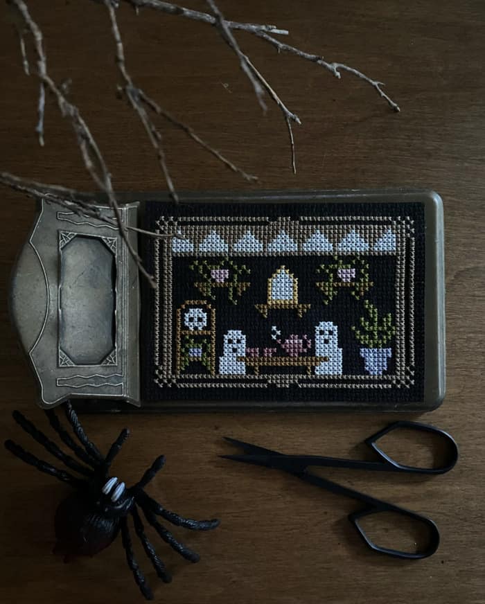 Halloween Cross Stitch Patterns - Ghost Tea Party