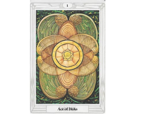 Ace of Pentacles Tarot Card Meanings - Thoth Deck