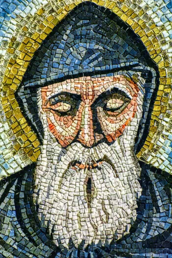 St Patrick and the Snakes Pagans - Mosaic Portrait