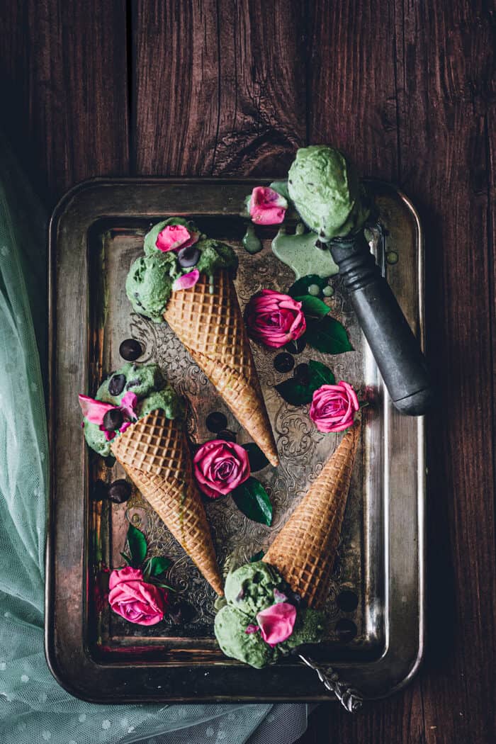 Beltane Recipes and Foods - Mint Ice Cream