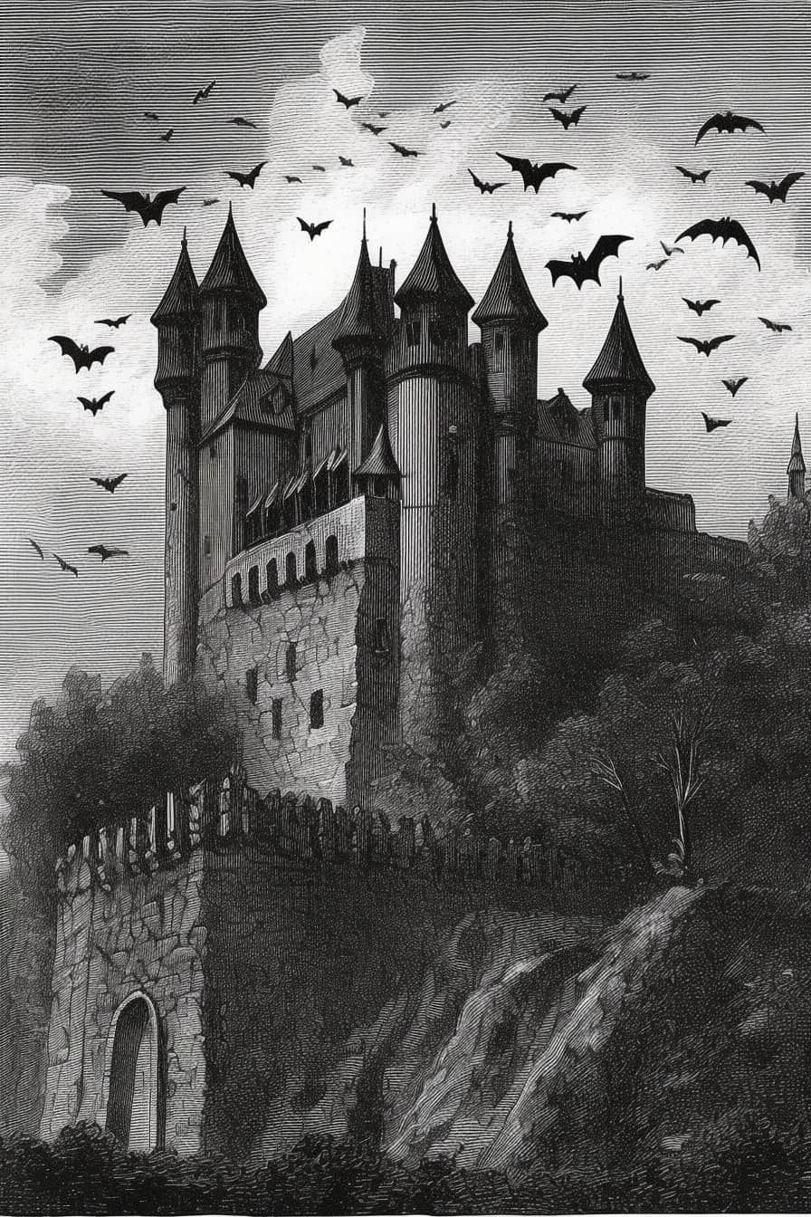 Contact Us - Spooky Castle with Bats