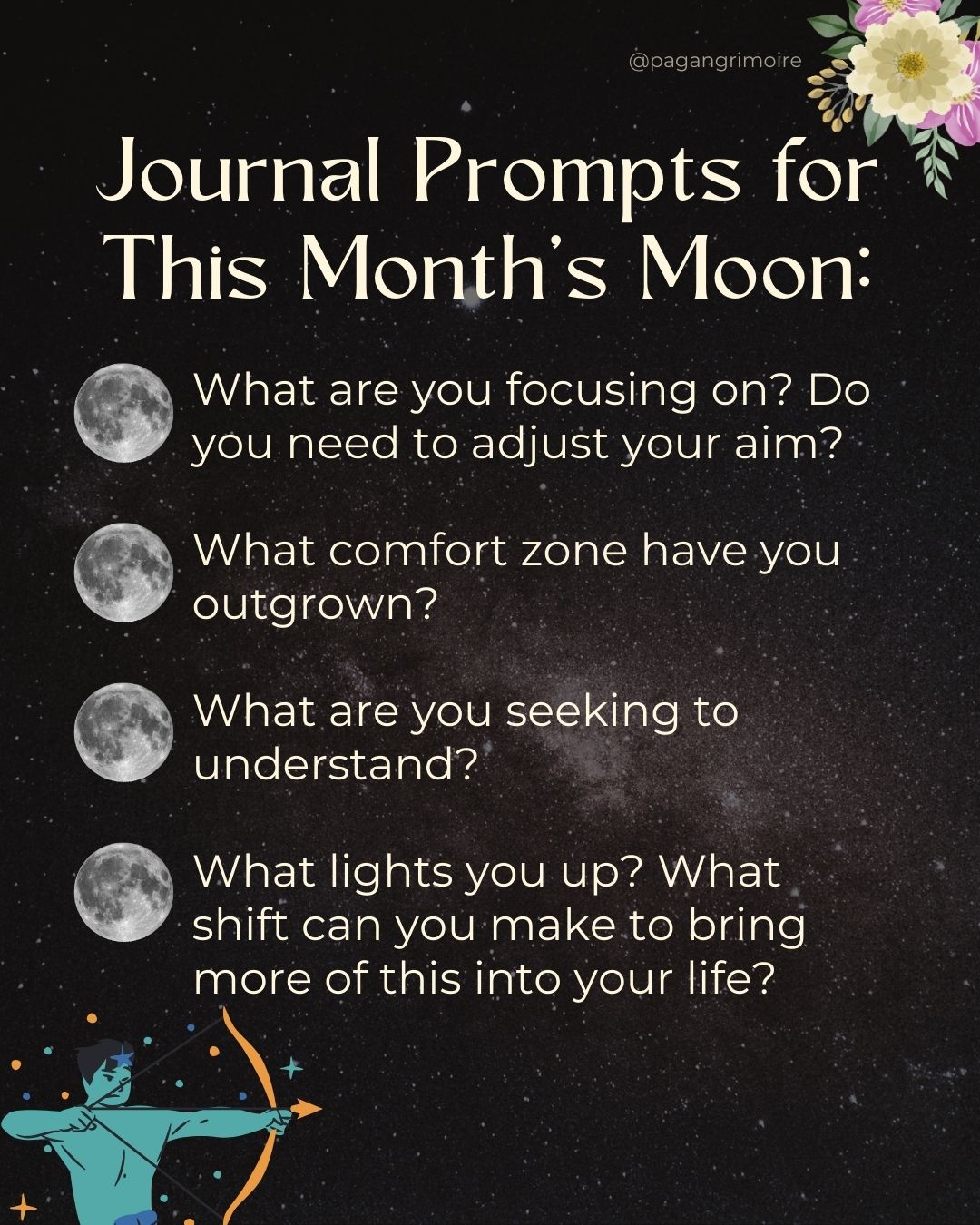 Full Flower Moon Journal Prompts