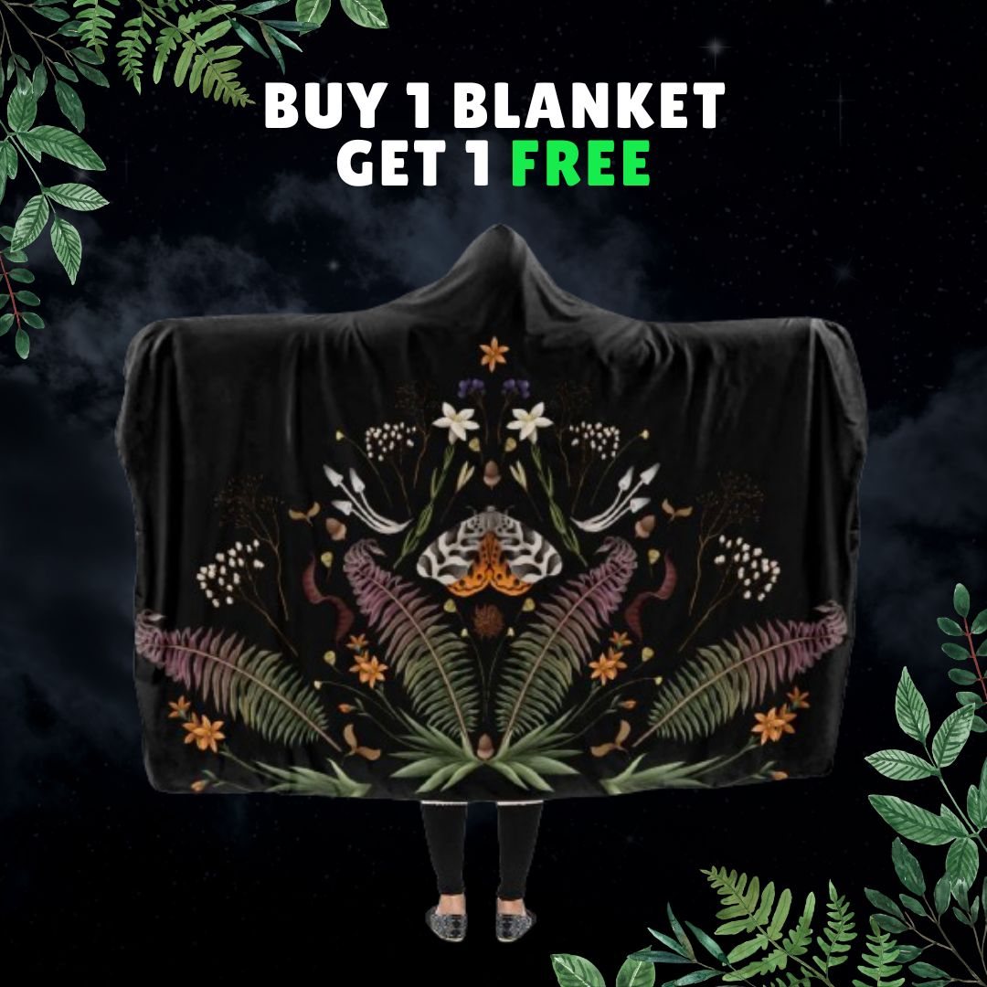BOGO Forest Moth Blanket The Pagan Grimoire