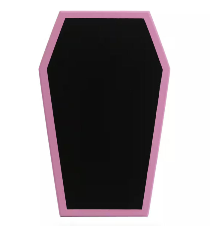 Pink Coffin Chalkboard Halloween Decor from Michaels