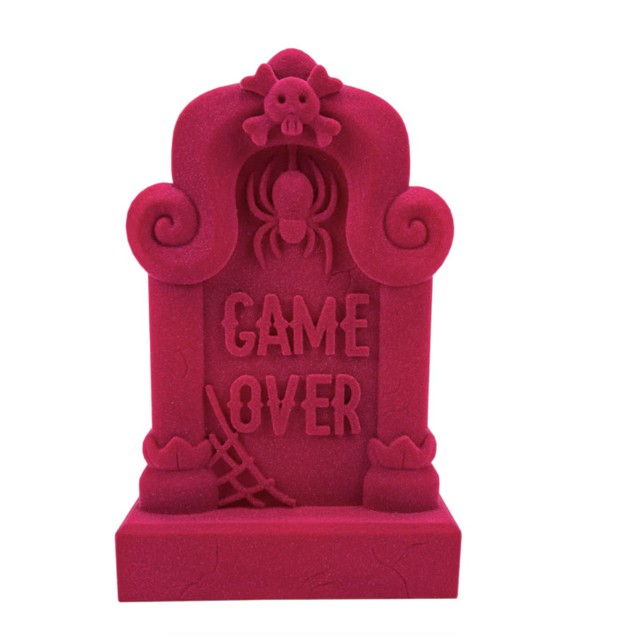 Pink Game Over Tombstone Halloween Decor from Michaels