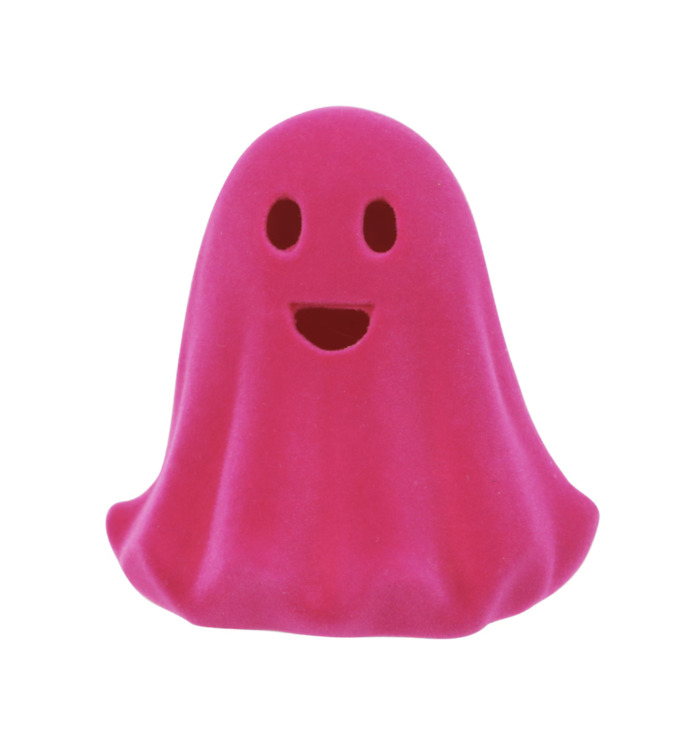 Flocked Hot Pink Ghost from Michaels